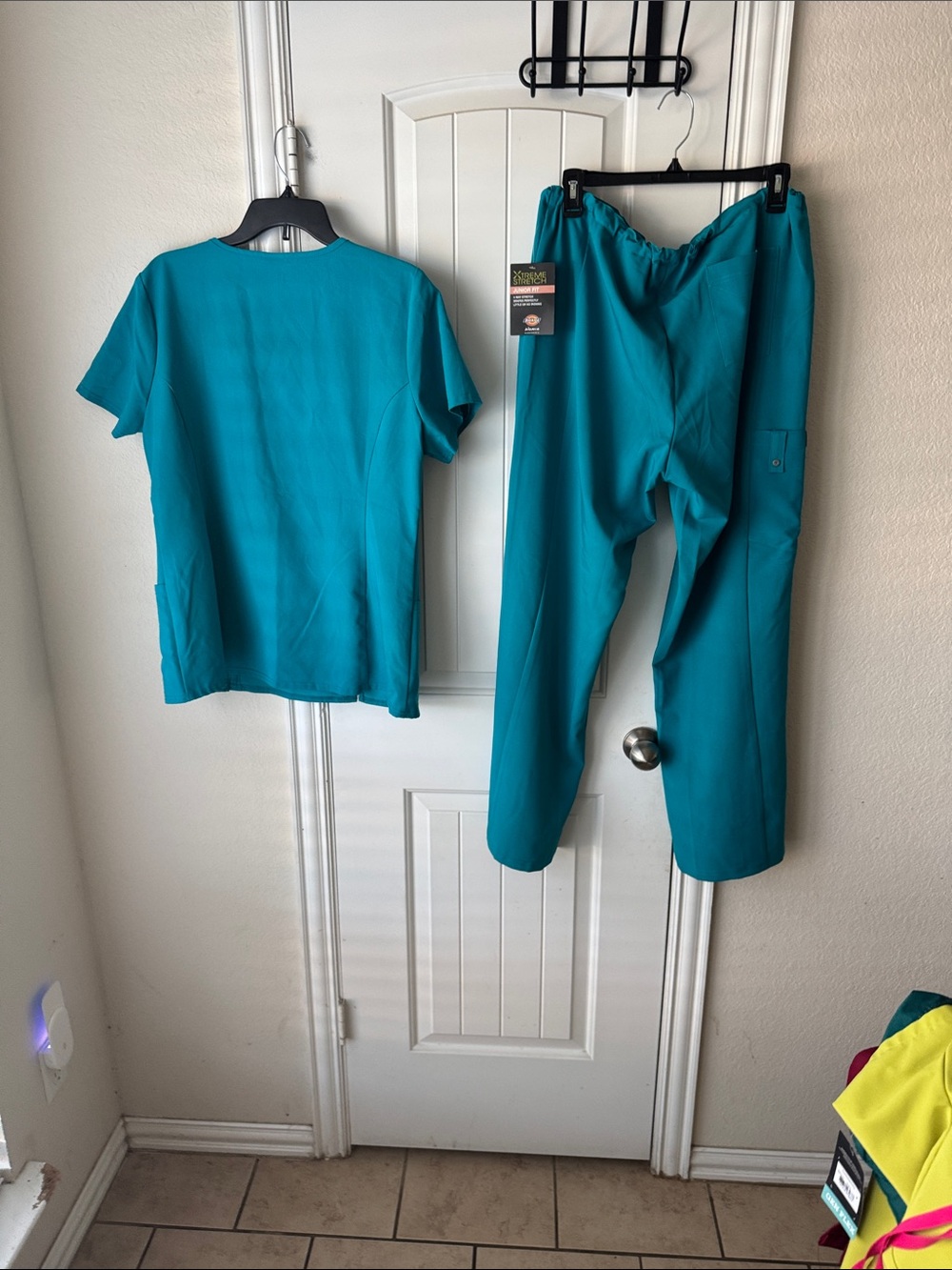Dickies Teal Women’s Scrub Top and Straight Leg Pants